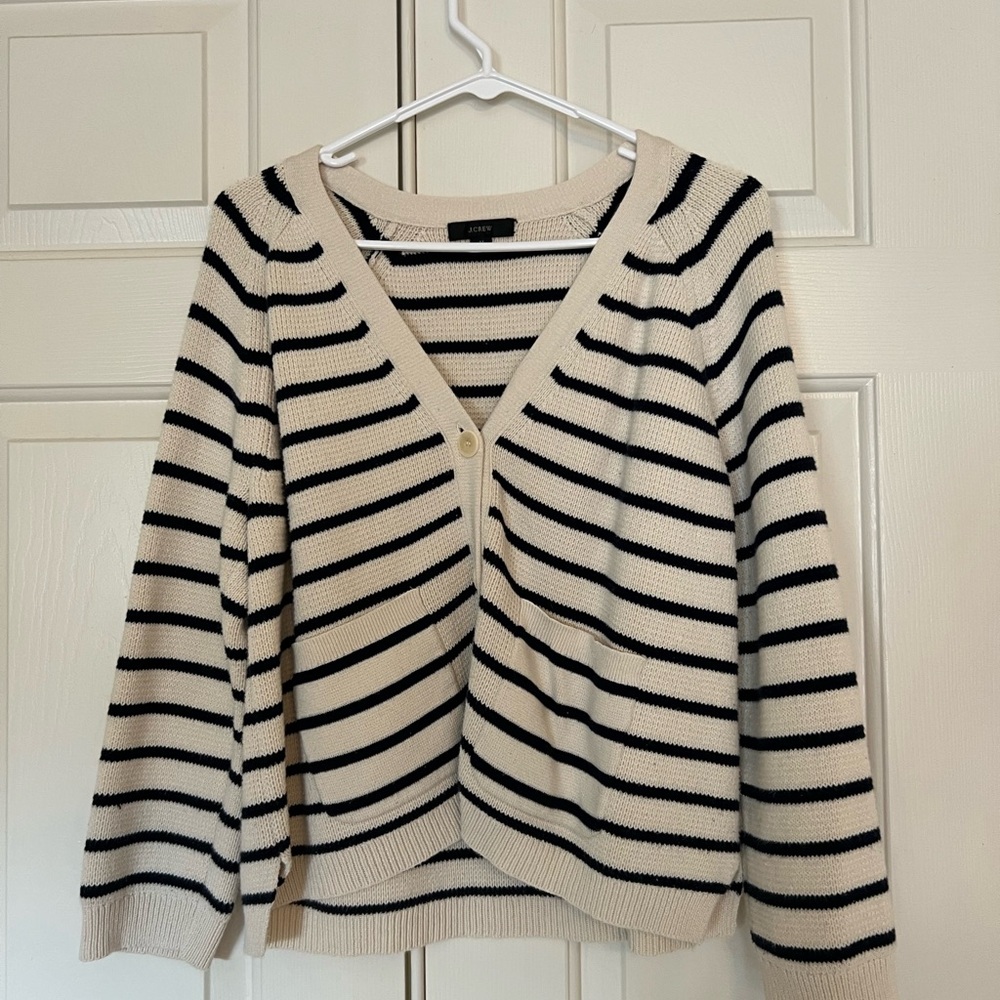 J. Crew striped cardigan